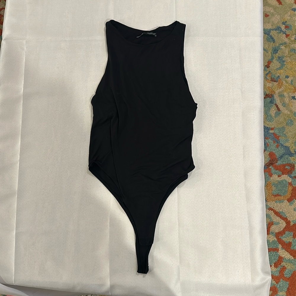 Zara Halterneck Bodysuit‎ black medium EUC